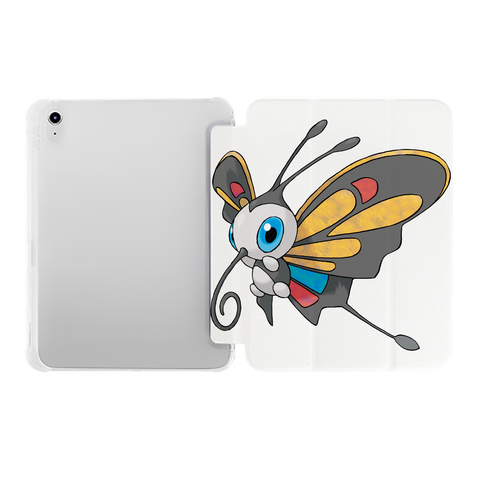 （画像用） ポケットモンスター Pokémon IPad ケース ペン収納付き 三つ折りスタンド PUレザー×シリコン 対応機種9.5/10.5/10.9インチ